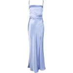 Kornblumenblaue Maxi Spaghettiträger-Kleider mit Reißverschluss für Damen für Partys 