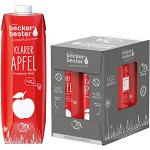 beckers bester Klarer Apfel - 6er Pack - Apfelsaft- 100% natürlicher Direktsaft - Co2-neutral hergestellt - Vegan - Ohne Zuckerzusatz - Ohne Gentechnik - Laktosefrei - (6 x 1000 ml)
