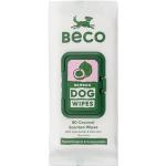 BECO Bambustücher für Hunde - 100 % kompostierbar 80 Stück (Kokosduft)