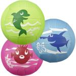 Pinke Beachball-Spiele mit Meer-Motiv aus Neopren 
