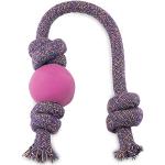 BecoThings Spielball mit Seil, 30 cm, rosa