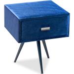 Blaue Nachttische & Nachtschränke mit Schublade Breite 0-50cm, Höhe 50-100cm, Tiefe 0-50cm 