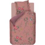 Rosa Motiv Blumenbettwäsche mit Reißverschluss aus Baumwolle 