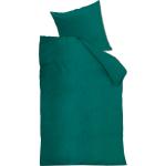Dunkelgrüne Unifarbene Beddinghouse Motiv Bettwäsche mit Reißverschluss aus Baumwolle trocknergeeignet 