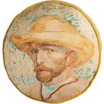 Beige Beddinghouse Van Gogh Runde Sofakissen & Dekokissen aus Baumwolle trocknergeeignet 40x40 