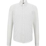 Weiße HUGO BOSS BOSS Slim Fit Hemden aus Jersey für Herren Größe 3 XL für den für den Frühling 