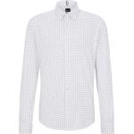 Weiße HUGO BOSS BOSS Slim Fit Hemden aus Jersey für Herren Größe 3 XL für den für den Frühling 