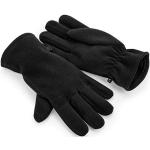 Schwarze Beechfield Fleece Nachhaltige Winterhandschuhe aus Polyester maschinenwaschbar für Damen Größe M für den für den Winter 