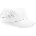 Weiße Beechfield Snapback-Caps mit Schnalle aus Polyester für Herren 