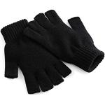 Reduzierte Schwarze Unifarbene Beechfield Fingerlose Handschuhe & Halbfinger-Handschuhe aus Acryl für Herren Größe M für den für den Winter 