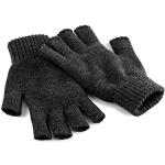 Reduzierte Anthrazitfarbene Beechfield Fingerlose Handschuhe & Halbfinger-Handschuhe für Herren Größe M für den für den Winter 