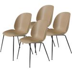 Reduzierte Braune Moderne Gubi Stühle aus Stahl 4-teilig 