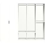 Weiße Pickawood Begehbare Kleiderschränke matt mit Schublade Breite 50-100cm, Höhe 200-250cm, Tiefe 50-100cm 