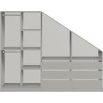 Graue Pickawood Begehbare Kleiderschränke mit Schublade Breite 250-300cm, Höhe 200-250cm, Tiefe 50-100cm 