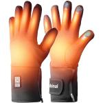 Beheizbare Handschuhe für Damen und Männer, Beheizte Handschuhe mit 7V 3000mA Dünne Wiederaufladbare Beheizte Handschuhe, 4-Stufige Temperaturbeheizte, Geeignet zum Radfahren, Wandern, Skifahren