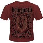 Behemoth Herren Furor Divinus T-Shirt, Rot (Maroon), (Herstellergröße: Large)