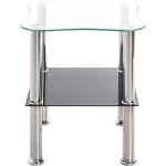 Moderne Runde Beistelltische Glas aus Schmiedeeisen mit Stauraum Breite 0-50cm, Höhe 0-50cm 