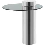 Silberne Minimalistische xxxlutz Runde Runde Glastische aus Glas Breite 0-50cm, Höhe 0-50cm, Tiefe 0-50cm 