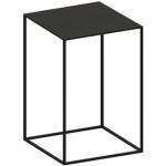 Beistelltisch Slim Irony Low Table Zeus kupferschwarz, Sandeffekt, Designer Maurizio Peregalli, 46x31x31 cm