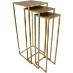 Goldene Main Möbel Beistelltisch Sets lackiert aus Metall Breite 0-50cm, Höhe 0-50cm, Tiefe 0-50cm 3-teilig 