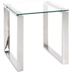 Silberne Moderne Tollhaus Quadratische Beistelltische Glas Breite 0-50cm, Höhe 0-50cm, Tiefe 0-50cm 