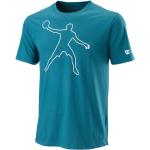 Blaue Wilson T-Shirts für Herren Größe M 