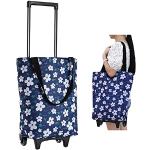 Einkaufstaschen & Shopping Bags 17l mit Reißverschluss mit Teleskopgriff für Damen 