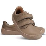 Hellbraune Low Sneaker aus Nappaleder für Kinder Größe 26 