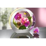 Lavendelfarbene bader Runde Künstliche Orchideen mit Lavendel-Motiv im Glas 