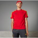 Rote adidas Adicolor T-Shirts aus Jersey für Herren Größe M 