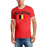 Belgien T-Shirt Ringer Rot, Gr.XL