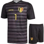 Belgien Torwarttrikot Courtois - Kinder und Erwachsene - Jungen - Fußball Trikot - Fussball Geschenke - Sport t Shirt - Sportbekleidung - Größe S