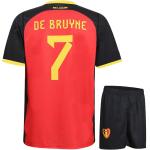 Belgien Trikot Set De Bruyne Heim - 2022-2024 - Kinder und Erwachsene - S