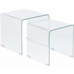 Minimalistische Beliani Glascouchtische aus Glas Breite 0-50cm, Höhe 0-50cm, Tiefe 0-50cm 