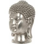 Reduzierte Silberne Moderne 41 cm Beliani Buddha Figuren aus Kunststein 