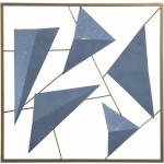 Reduzierte Blaue Moderne Beliani Quadratische Wandschilder aus Metall 