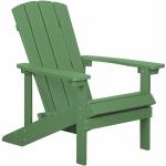 Reduzierte Grüne Moderne Beliani Adirondack Chairs aus Polyrattan Outdoor Breite 50-100cm, Höhe 50-100cm, Tiefe 50-100cm 