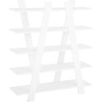 Weiße Minimalistische Beliani Holzregale aus Holz Breite 100-150cm, Höhe 100-150cm, Tiefe 0-50cm 