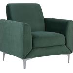 Silberne Retro Beliani Lounge Sessel aus Birkenholz Breite 50-100cm, Höhe 50-100cm, Tiefe 50-100cm 
