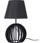 Schwarze Beliani Tischlampen & Tischleuchten aus Holz E14 
