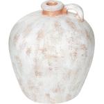 Weiße Retro Beliani Runde Vasen & Blumenvasen aus Terrakotta 