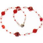 Bella Carina Perlenkette »Kette für Kinder mit Glasperlen rosa rot«