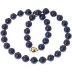 Bella Carina Perlenkette »Lapislazuli mit kleinen vergold. Perlen«, Magnetverschluss, blau