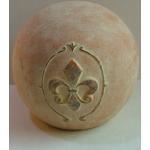 Bella-Vita Dapo Leuchten Deko-Kugel orange aus Keramik D18cm mediterran Gartendekoration Dekoration Geschenk