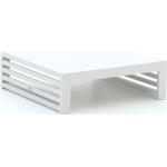 Reduzierte Weiße Gartentische Aluminium aus Aluminium Breite 50-100cm, Höhe 50-100cm, Tiefe 50-100cm 