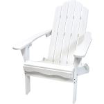 Weiße Moderne Adirondack Chairs lackiert aus Holz mit Armlehne Breite 0-50cm, Höhe 50-100cm, Tiefe 50-100cm 