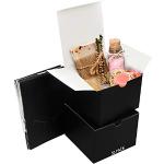 Schwarze Geschenkboxen & Geschenkschachteln aus Papier 50-teilig 