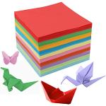 hochwertiges Papier bunt Origami einseitig zum Basteln Firoya Origami-Papier 20 x 20 cm 10 * 10cm Mehrfarbig 50 Blatt 