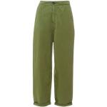 Grüne Bellerose Leinenhosen mit Reißverschluss aus Baumwolle für Damen Größe M 