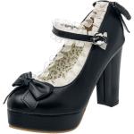 Belsira - Rockabilly High Heel - Mary Jane Pumps - EU37 bis EU41 - für Damen - Größe EU37 - schwarz